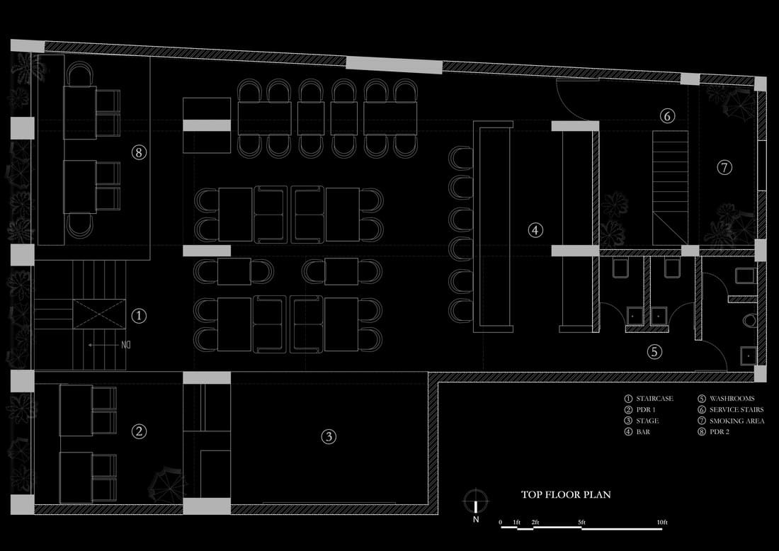 HOT BANDRA Top Floor Plan 1